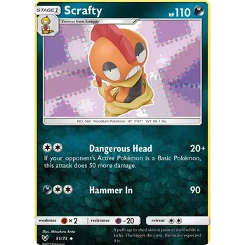 Sběratelská karetní hra Scrafty 051/073 - Shining Legends Typ karty: Non-Holo