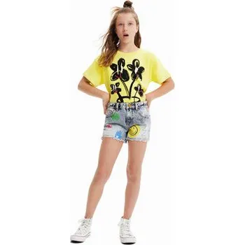 Dámské kraťasy Desigual Džínové šortky 23SGDD10 Modrá Regular Fit 5_6Y