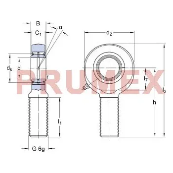 SKF SA 30 ES-2RS kloubová hlavice