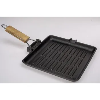 Pečicí pánev Litinová pánev 24cm hranatá