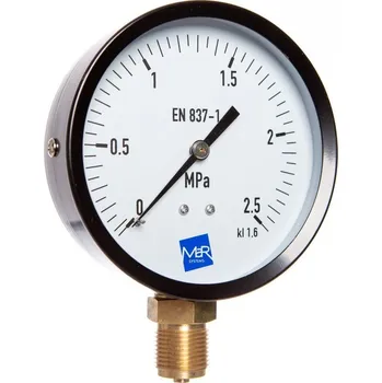 OEM manometr P100 / 304 AZ 0/2,5MPa, M12x1,5mm spodní přip.