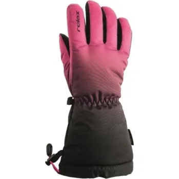 JUNIOR Lyžařské rukavice Relax RR15J PUZZY Černá 6Y