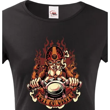 Dámské tričko Dámské tričko Biker girl, Barva Černá, Velikost XL, Canvas Dámské tričko s krátkým rukávem Bezvatriko.cz 1968