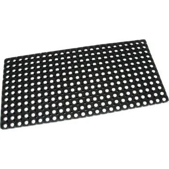 Rohožka Gumová čistící venkovní vstupní rohož na hrubé nečistoty FLOMA Honeycomb - 45 x 75 x 2,2 cm