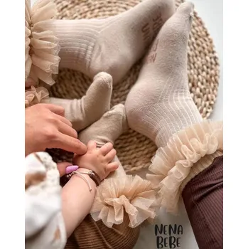 Nena Bebe Tutu ponožky béžové 2 (2-3 roky) béžová