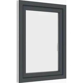 Okno plastové okno 100x150cm, jednokřídlé, antracit/bílé, PREMIUM 7000 (rozměr 100x150 cm, otevírací a výklopné)