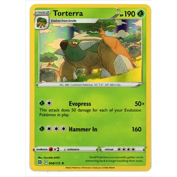 Sběratelská karetní hra Pokémon karta Torterra Holo 008/172