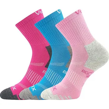 VOXX Ponožky dětské sportovní z BIO bavlny BOAZIK dívčí (3&nbsp;páry) 35-38 120159