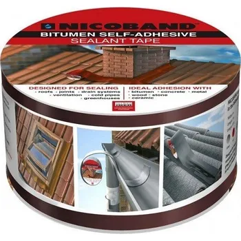 těsnicí páska DEHTOCHEMA-TN Těsnící páska 75 mm x 3 m asfaltová NICOBAND hliníková