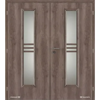 Interiérové dveře Dveře interiérové DOORNITE 185 cm STRIPE sklo dvoukřídlé laminované