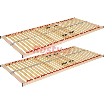 Postelový rošt Rosty.cz PEVNÝ LAMELOVÝ ROŠT KLASIK 28 1+1 80x200x4cm - 2 rošty, nosnost: 120kg