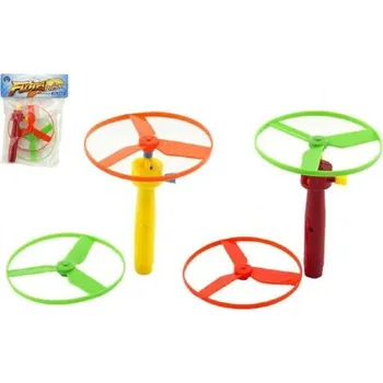 Hopsadlo Teddies Vystřelovací vrtulka + startér plast 9cm asst 2 barvy v sáčku