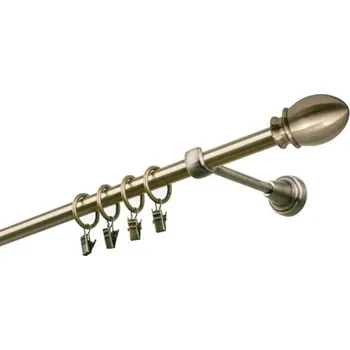 Garnýž kovová 300 cm jednořadá 19 Beluno mosaz