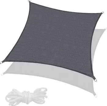 Springos Sail Stínicí sluneční plachta 3 x 3 m tmavě šedá Stínicí plachta Springos Sail Stínicí sluneční plachta 3 x 3 m tmavě šedá
