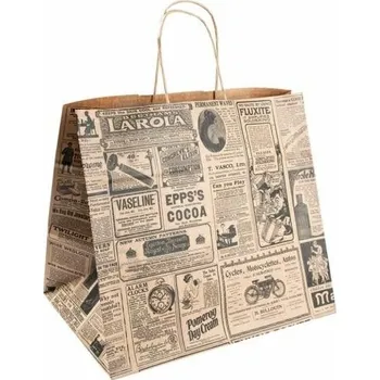 Obal na kolo Garcia de Pou Papírová taška s motivem TIMES GarciaDePou 260/140/320mm 250ks