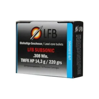 Příslušenství pro sportovní střelbu LFB – Labor für Ballistik 308Win LFB - Subsonic TMFK HP 14.3g / 220 grs 10 kusu