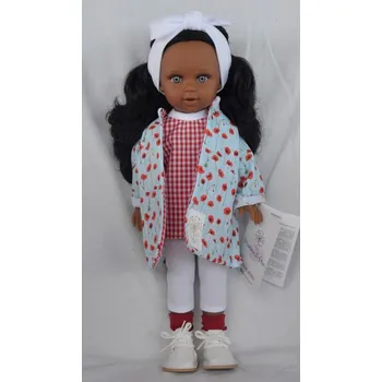Panenka Realistická panenka- Marina v kabátku s vlčími máky od španělské firmy Marina & Pau (Marina Fleur - 40 cm )
