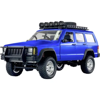 RC model auta Amewi JC-X12 Scale modrá komutátorový 1:12 RC model auta elektrický terénní vozidlo 4WD (4x4) RtR 2,4 GHz vč. akumulátorů a nabíječky