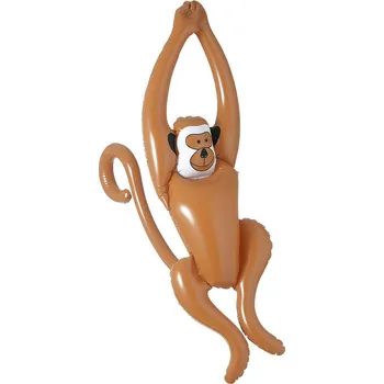 Party dekorace Widmann Nafukovací opice 90 cm hnědá