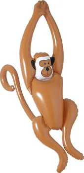 Party dekorace Widmann Nafukovací opice 90 cm hnědá