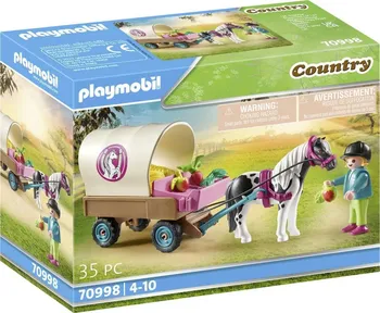 Stavebnice Playmobil Playmobil Country 70998 Kočár s poníkem