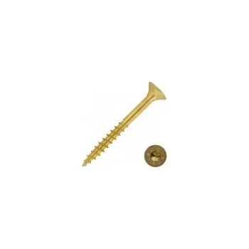 Vrut Univerzální vrut, zapuštěná hlava, TORX, žlutý zinek, částečný závit, 3.5/45TCZ