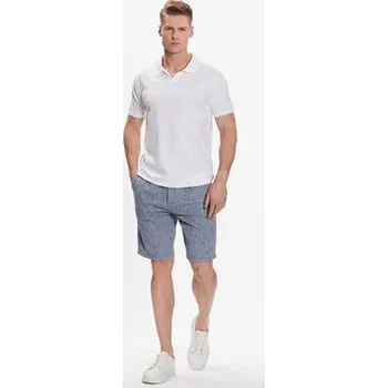 Pánská košile Lindbergh Polokošile 30-404036 Bílá Slim Fit XXL