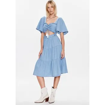 Dámské šaty Pepe Jeans Každodenní šaty Aitana PL953225 Modrá Regular Fit XL