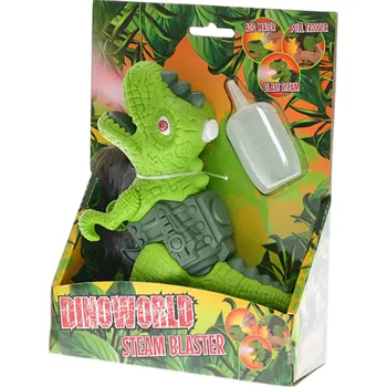 Figurka M.T. Dinoworld Dinosaurus 17cm se zvukem vytvářející páru - různé barvy Barva: Zelená