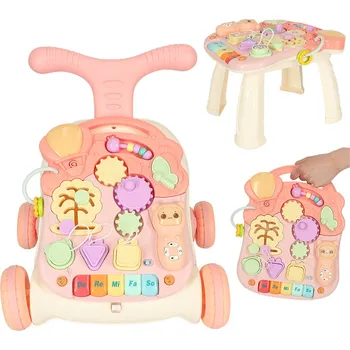 Dětské chodítko Interaktivní výukový stůl 3v1 pro kočárek 36 x 40 x 43 cm