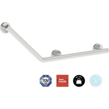Madlo do koupelny REIKA Comfort bezpečnostní madlo zahnuté do úhlu 135° L nerezová ocel leštěná