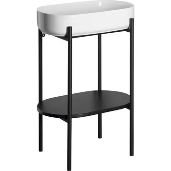 Umyvadlo Sapho PUNO podstavec s umyvadlem 550x860x360mm, černá