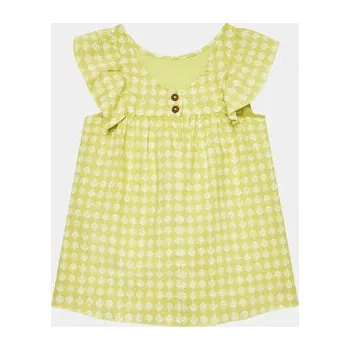 Dámské šaty United Colors Of Benetton Každodenní šaty 44JRGV00R Žlutá Regular Fit 104