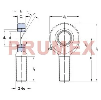 SKF SAL 17 ES kloubová hlavice