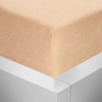 Prostěradlo Stanex Froté napínací prostěradlo lososové ROZMĚR: (š/d/v) 90 x 200 x 20 cm, Barva: LOSOSOVÉ