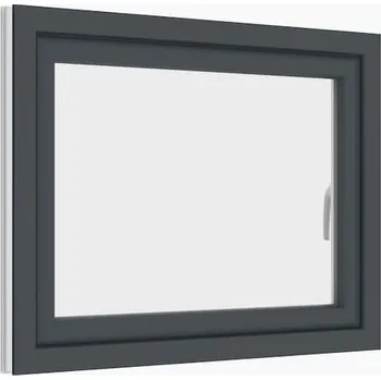 Okno plastové okno 120x60 cm, jednokřídlé, antracit/bílé, PREMIUM 7000 (rozměr 120x60 cm, otevírací a výklopné)