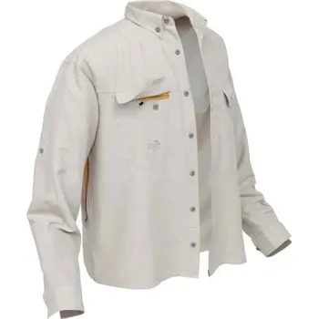 Rybářské oblečení Geoff Anderson Košile Polybrush 2 Dlouhý Rukáv Písková - S