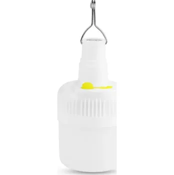 Svítilna LED kempingová lampa, žárovka s háčkem a baterií