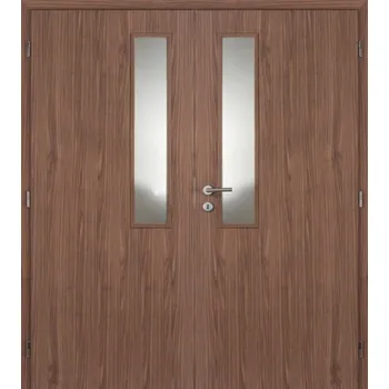 Interiérové dveře Dveře interiérové DOORNITE 165 cm sklo VERTIKUS dvoukřídlé