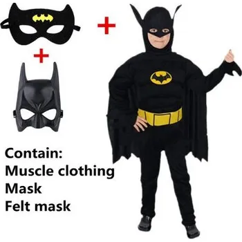 Karnevalový kostým Dětský kostým Batman Varianta: Batman (černý), Velikost: M/120-130 cm