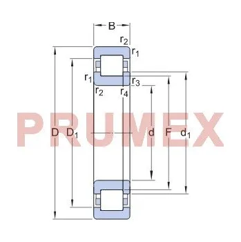 SKF NUP 311 ECM válečkové ložisko