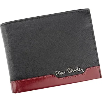 Peněženka Pánská kožená peněženka Pierre Cardin Jack - černo-červená