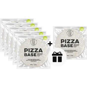 Pec na pizzu 5+1 ZDARMA: BrainMax Pure® Pizza Base, hotové těsto na pizzu z Itálie, 2 ks