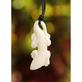 Přívěsek Kostěný přívěsek "Ještěrka"