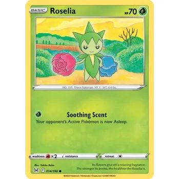 Sběratelská karetní hra Pokémon karta Roselia 014/196 - Lost Origin