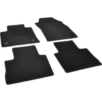 autokoberec Autokoberce textilní přesné černé / černé obšití - Toyota RAV4 V (Typ XA50) (2018-2023) manuální převodovka 5-sedadel