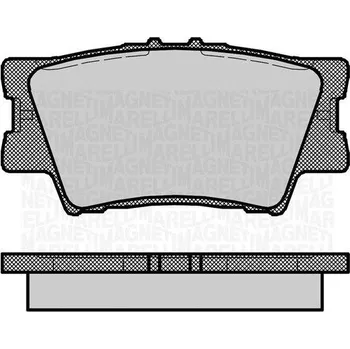 Brzdová destička Sada brzdových destiček, kotoučová brzda MAGNETI MARELLI 363916060633