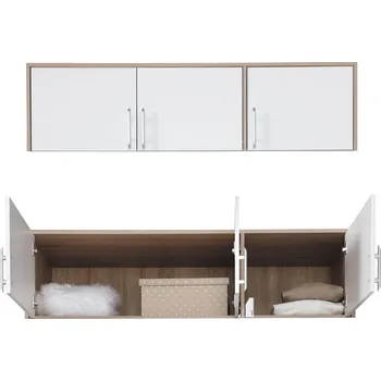 Šatní skříň SMART sb | nástavec SRN2 | 150 cm | sonoma/bílá