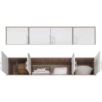 Šatní skříň SMART sb | nástavec SRN1 | 200 cm | sonoma/bílá