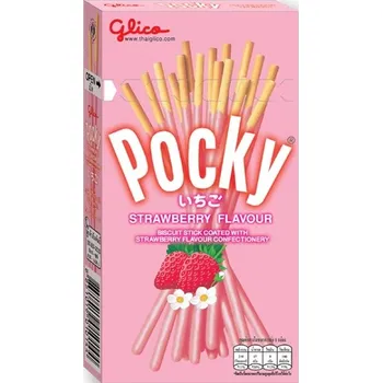 Cukrovinka Glico Pocky Tyčinky-Jahoda 45gr
